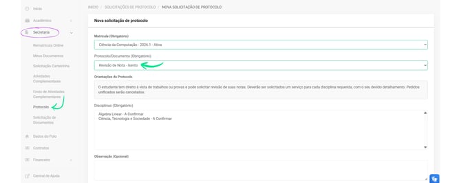 Jacad Revisão de nota