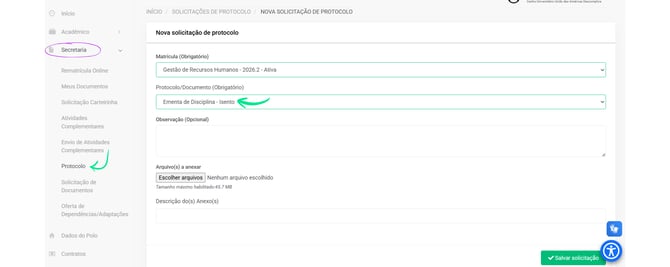 Jacad | Ementas